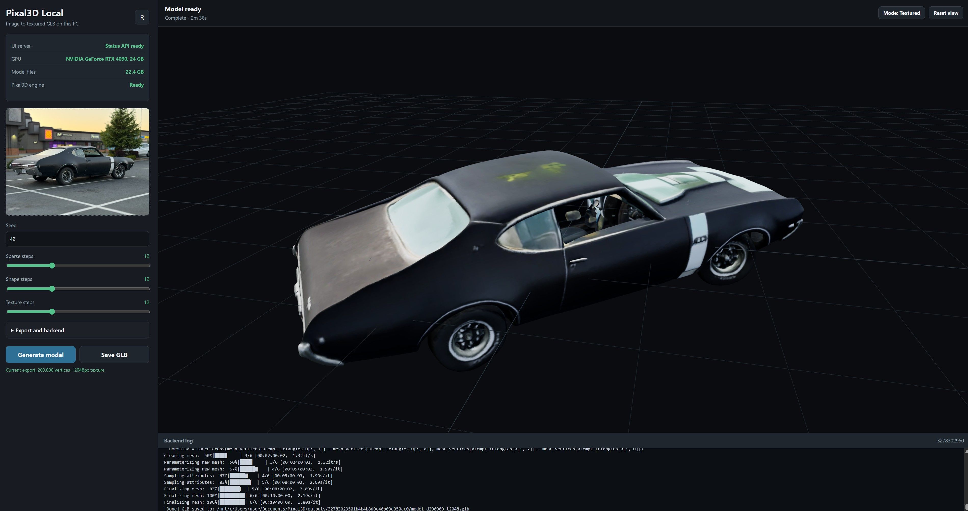 Pixal3D Local UI