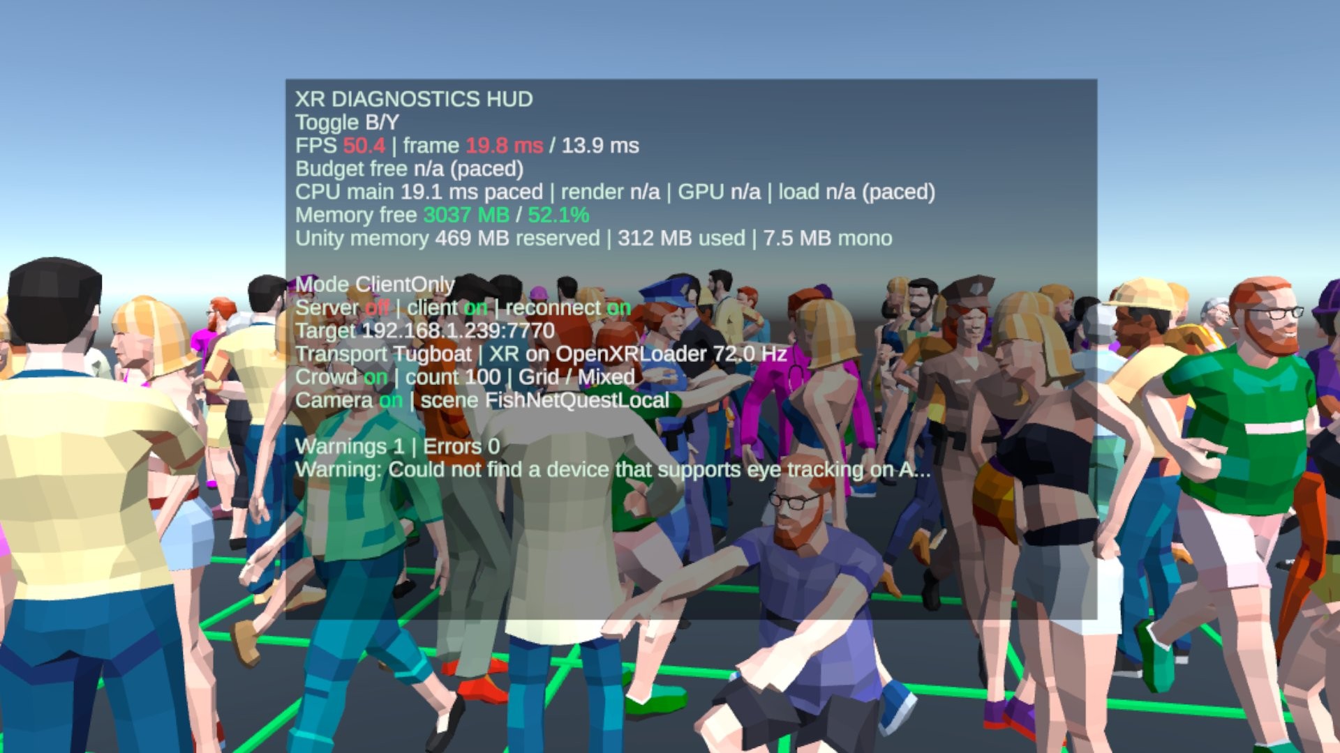 VR Crowd Stress Test screenshot 1