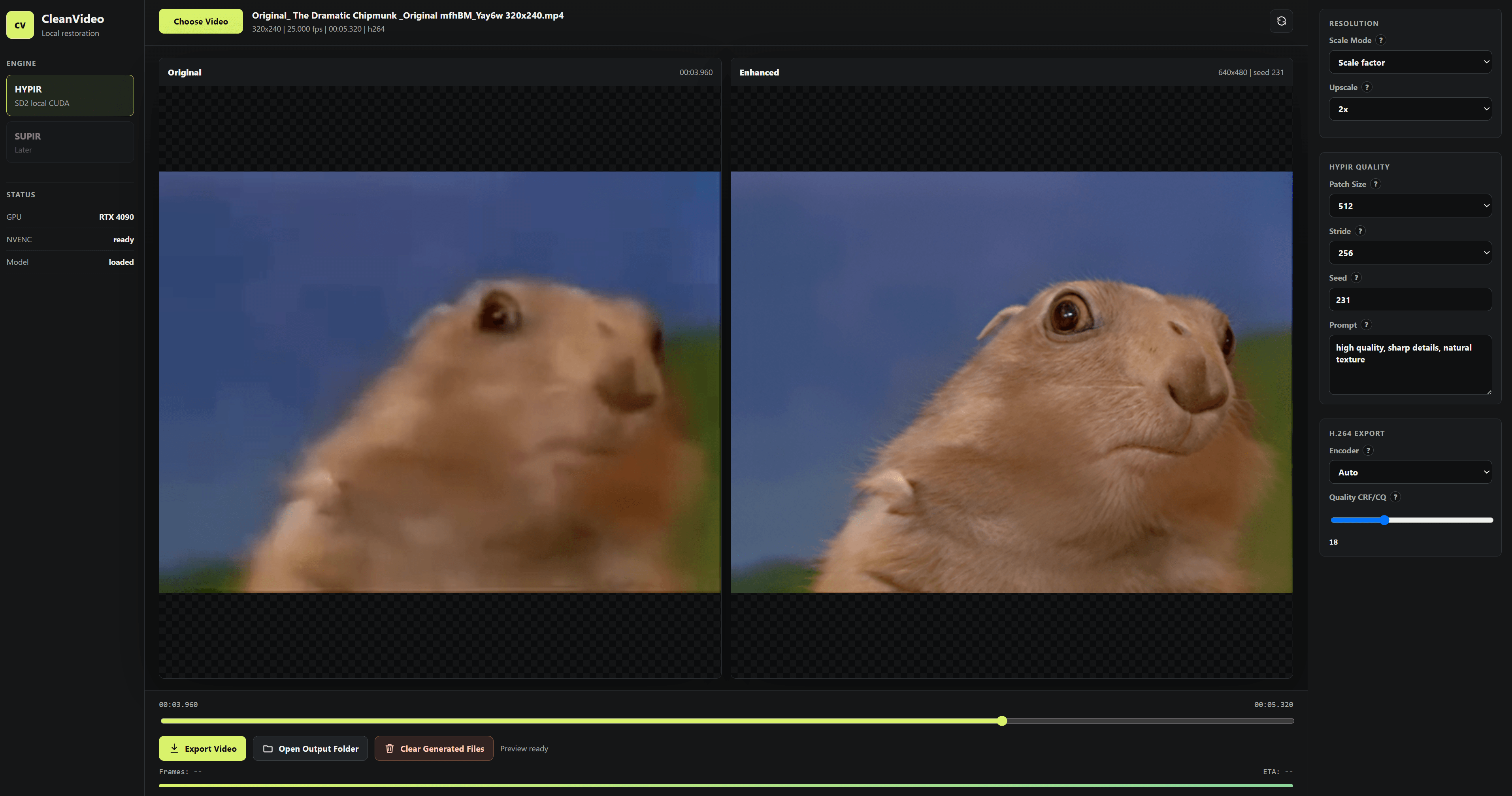 CleanVideo screenshot 1