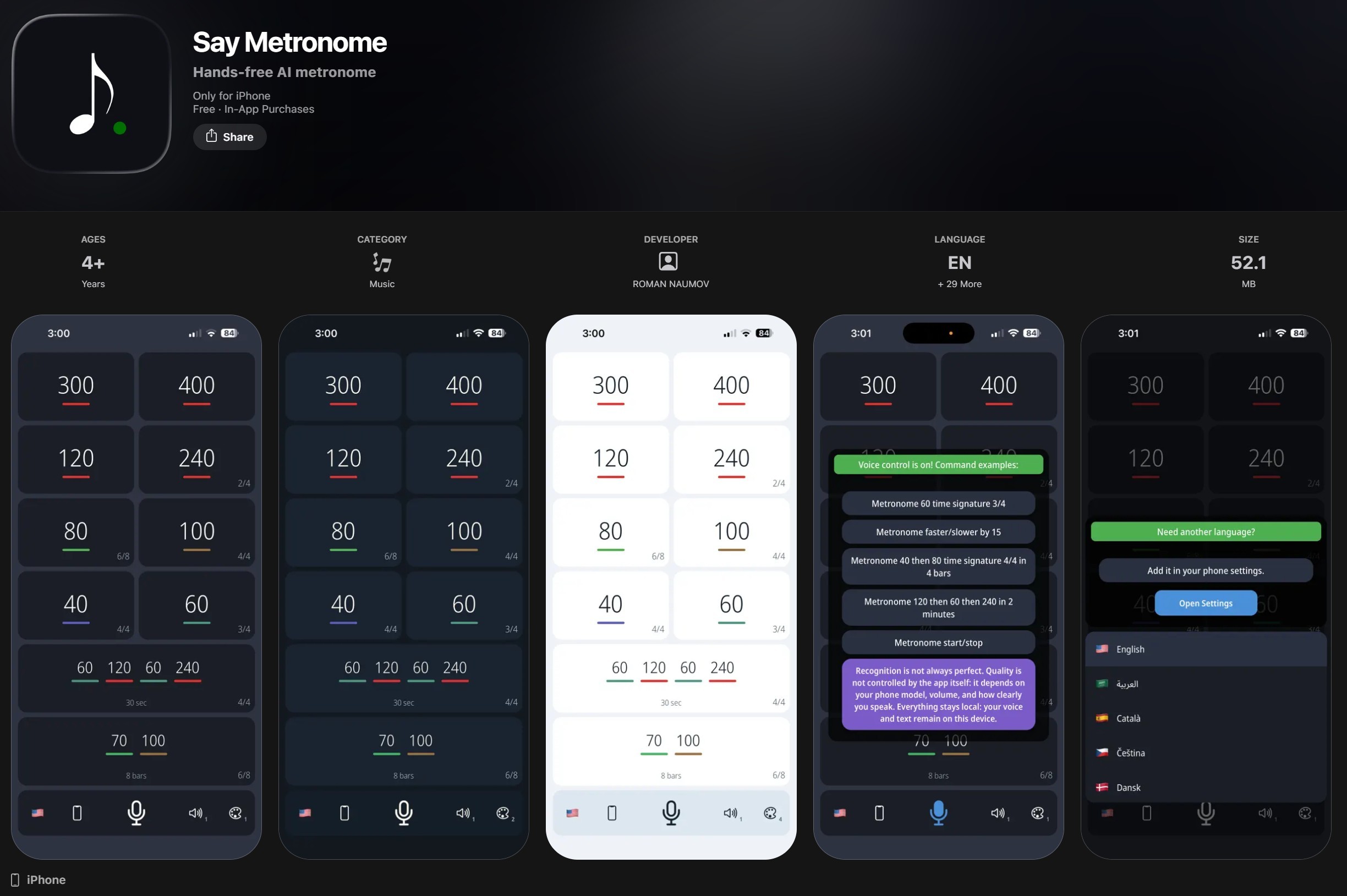 Say Metronome screenshot 1