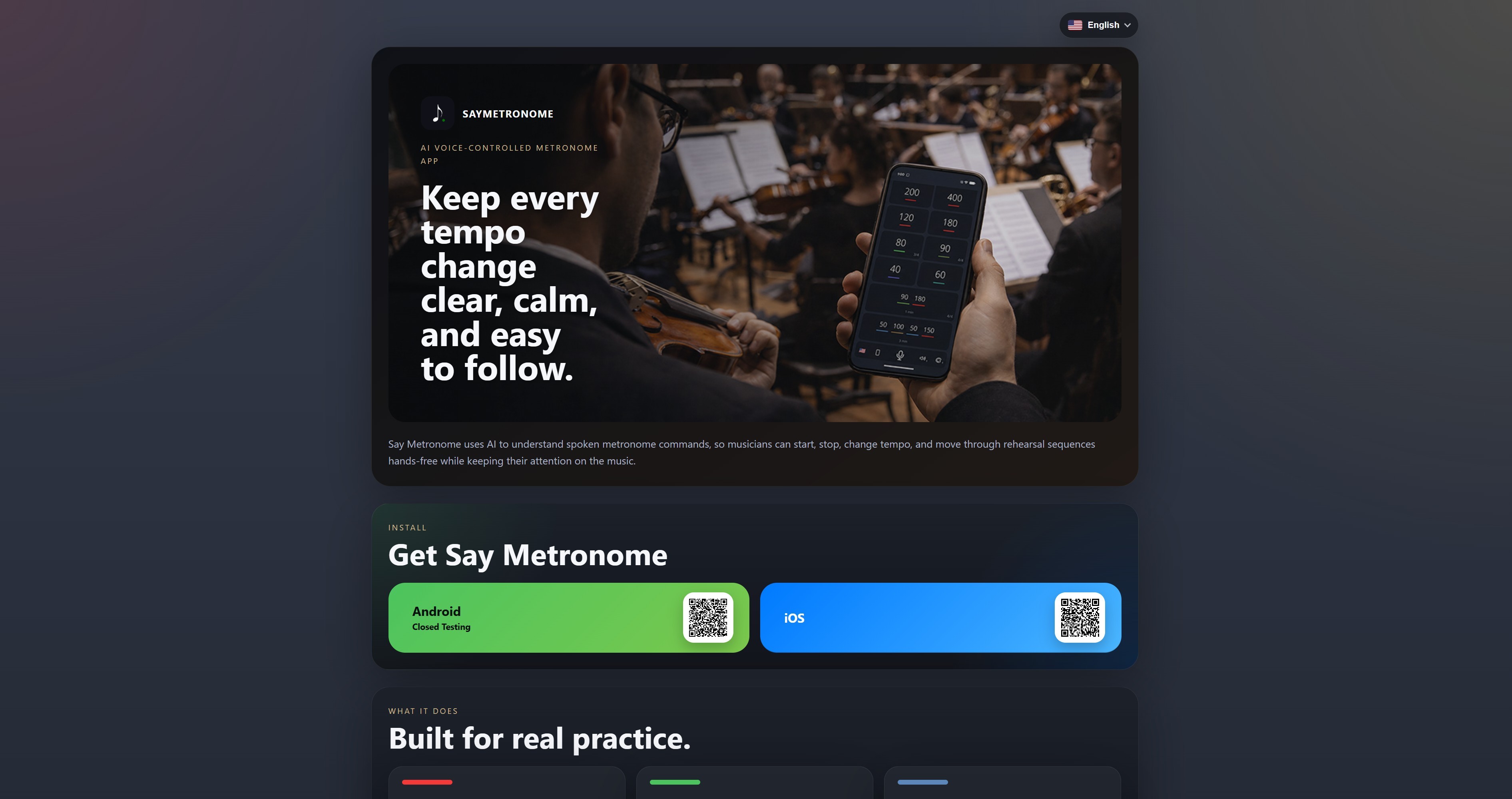 saymetronome.com screenshot 1