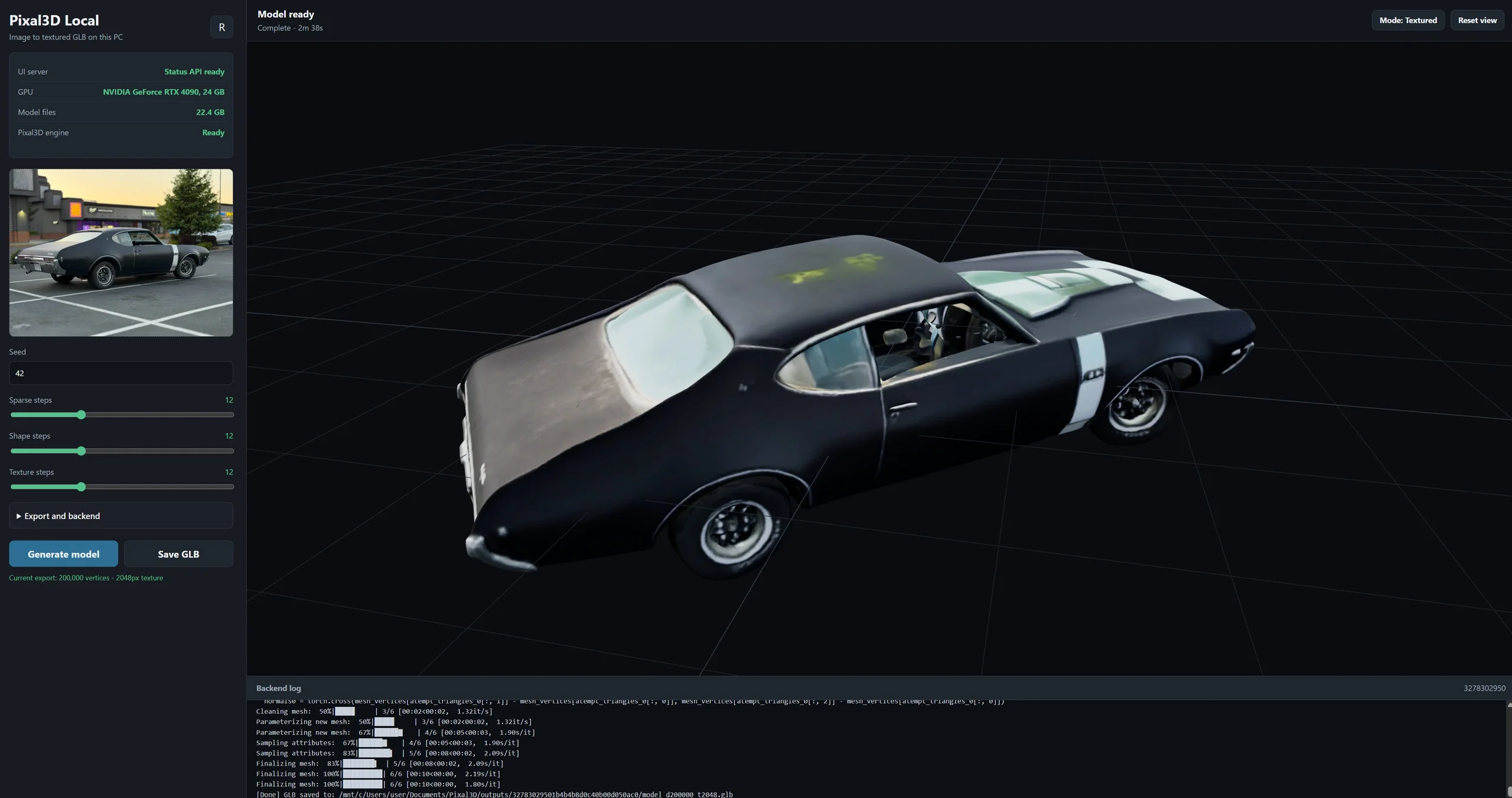 Pixal3D Local UI