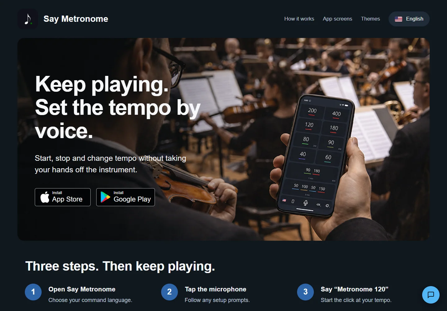 saymetronome.com screenshot 1